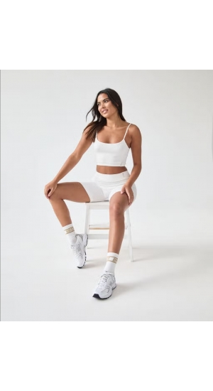 Crop top hvid Crop top hvid